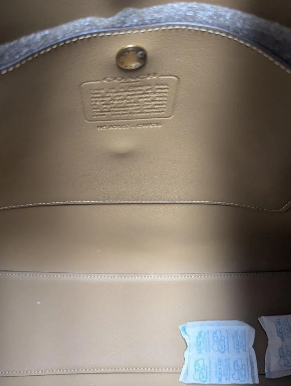 Coach Brooklyn 39 In Sand Suede - Picture 12 of 16